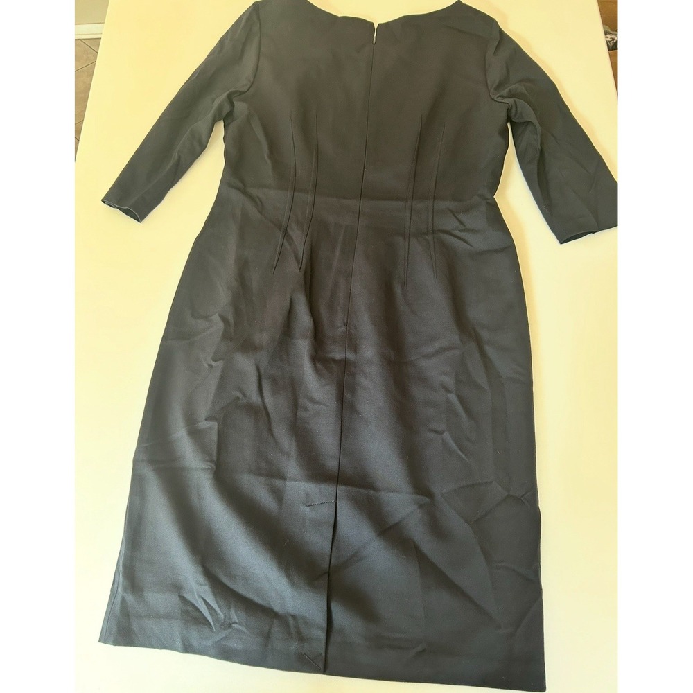 Elle Tahari Reese Dress Navy Size 16 Nwt - Picture 3 of 9